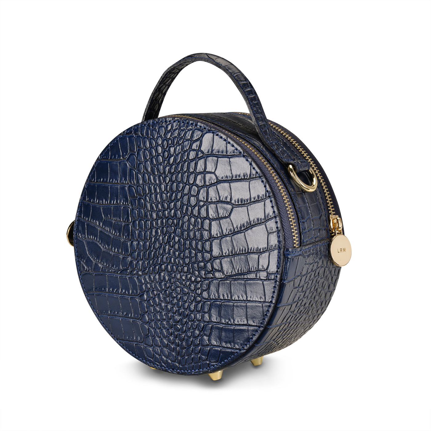 Navy Croc Rosie Circle Bag