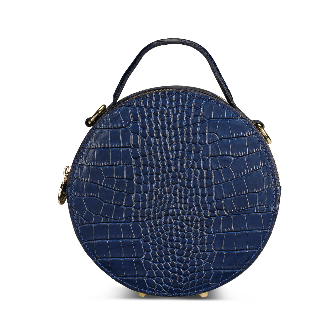 Navy Croc Rosie Circle Bag