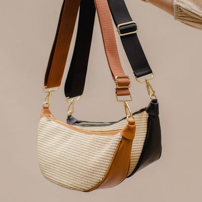 The Raffia Fleur Hip Bag