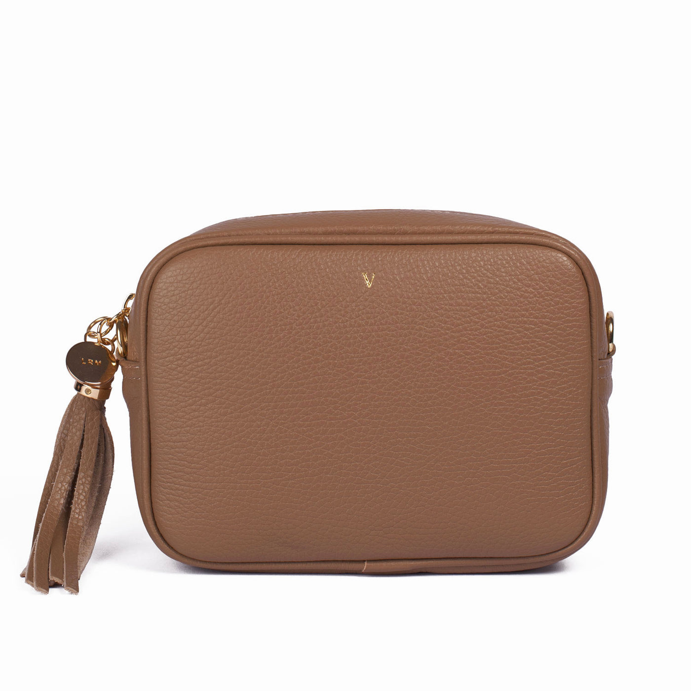 Chocolate Leather Lady Cross Body Bag