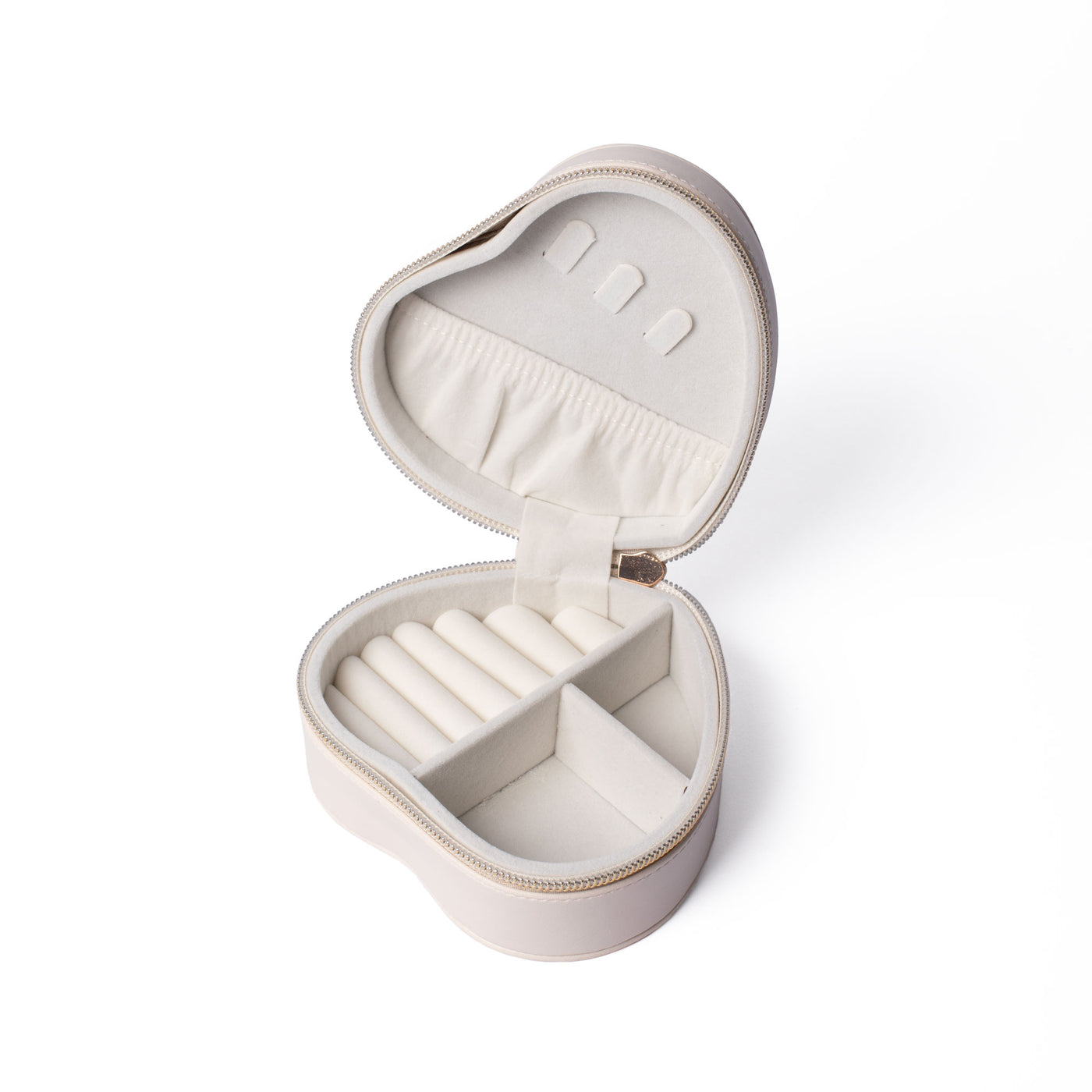 Cream Heart Trinket Case