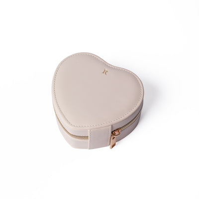 Cream Heart Trinket Case