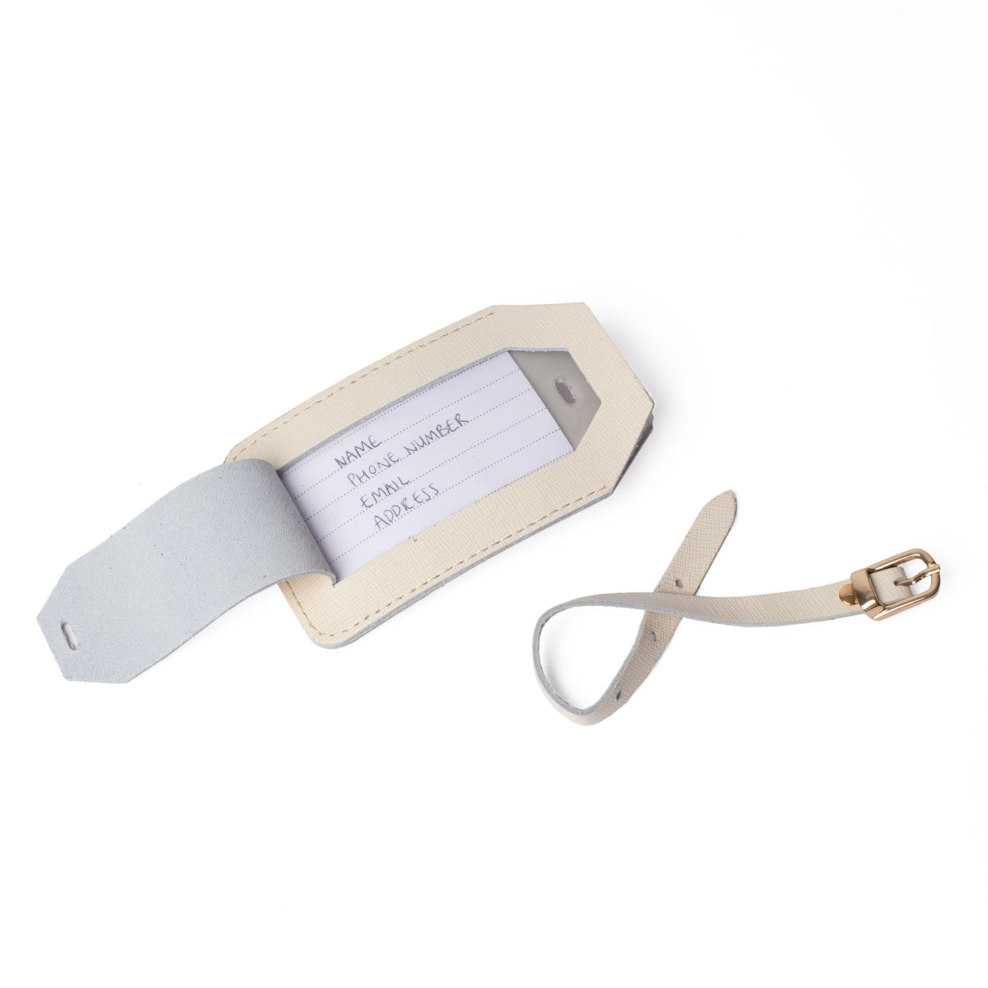 Cream Luggage Tag