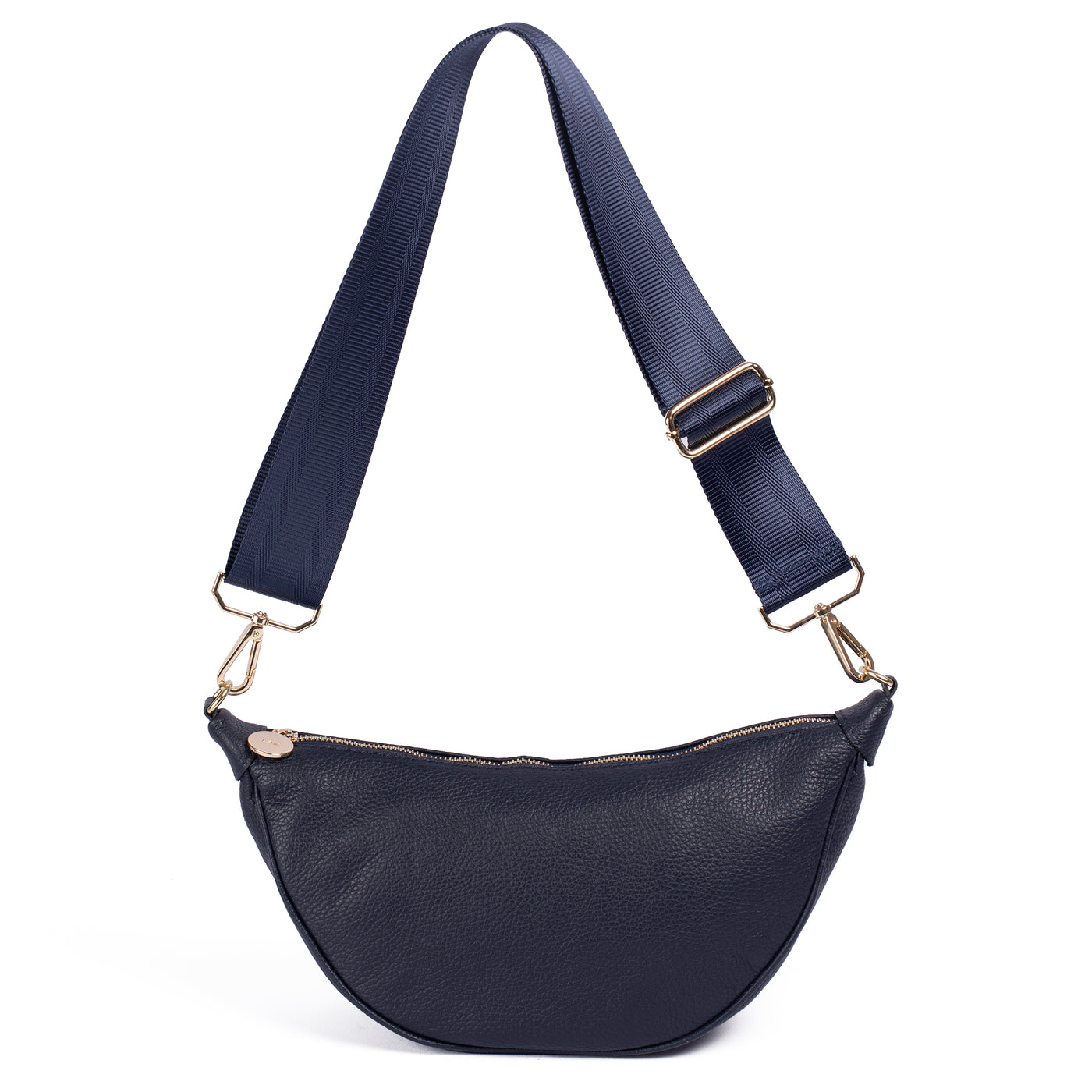 Navy Fleur Hip Bag