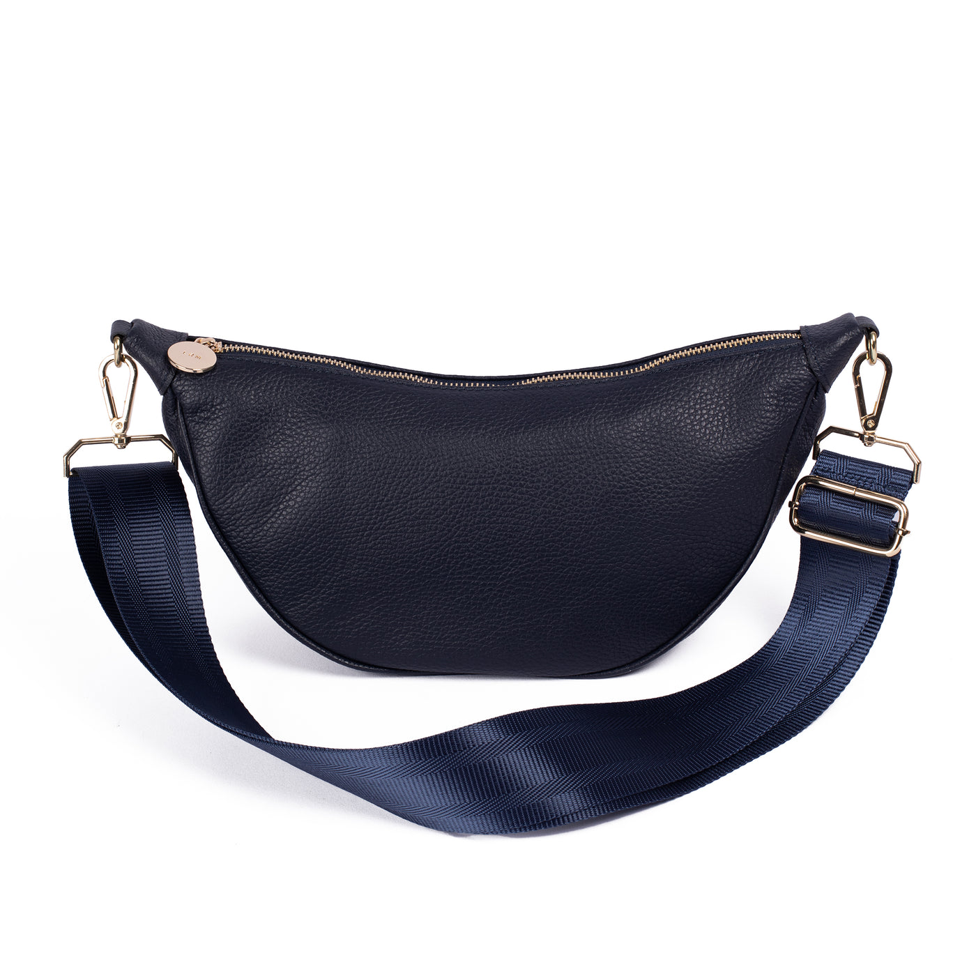 Navy Fleur Hip Bag