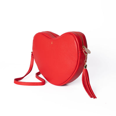 Red Ella Heart Bag